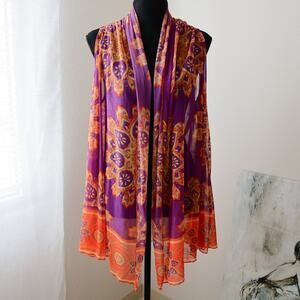 INC International Concepts Neon Mandala Cover up size M